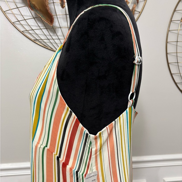 Colorful Striped Summer Long Maxi Dress - Picture 5 of 8